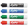 Low-Odor Dry-Erase Marker, Medium Bullet Tip, Assorted Colors, 4/Set