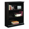 Select Collection Bookcase, Three-Shelf, 35.37w x 13.22d x 69.76h, Estate Black