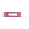 Currency Straps, Self-Adhesive, Fives, $500 Strap, Red/White, 1,000/Pack
