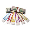 Currency Straps, Self-Adhesive, Hundreds, $10,000 Strap, Mustard/White, 1,000/Pack