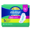 Ultra Thin Pads With Wings, Size 1, Regular Absorbency, 22 Pads/Pack, 12 Packs/Carton