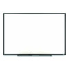 Melamine Dry Erase Board, 3 Ft x 2 Ft, White Surface, Black Aluminum Frame