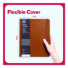 Flexible-Cover Business Journal With Elastic Closure, 1-Subject, Narrow Rule, Cognac Cover, (128) 10 x 8 Sheets