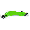 Ceramic Safety Cutter With Fold-Out Film Cutter, Plastic Handle, Green