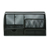7-Compartment Metal Desk Organizer, 11 x 5.5 x 5, Black Metal Mesh