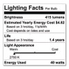 Incandescent A15 Light Bulb For Kitchen Appliances, 40 W, 120 V, Clear