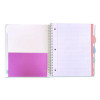Noted Five-Subject Spiral Notebook, Medium/College Rule, Randomly Assorted Cover Color, (150) 11 x 8.5 Sheets