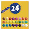 Ultra-Clean Washable Crayons, Regular Size, 0.31" x 3.63", 24 Assorted Colors, 24/Pack