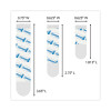 Damage-Free Hanging Indoor Refill Strips, (8) Small (0.63" x 1.81"), (4) Med (0.63" x 2.75"), (4) Large (0.75" x 3.65"),White