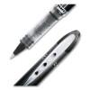 Vision Elite Rollerball Pen, Stick, Micro 0.5 Mm, Black Ink, Black/Clear Barrel, Dozen