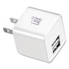 Dual Usb Port Wall Charger, Usb-A Port/Usb-C Port, White