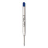 Quinkflow Refill For Parker Ballpoint Pen, Medium Conical Tip, Blue Ink, 3/Pack