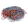 Brites File Bands, Blue/Orange/Pink, 50/Pack