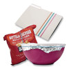 Brites File Bands, Blue/Orange/Pink, 50/Pack