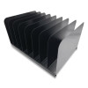 Steel Vertical File Organizer, 8 Sections, Letter Size Files, 11 X 15 X 7.75, Black