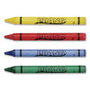 Crayons Made With Soy, Regular Size, 0.37" x 3.7", 4 Assorted Colors, 4/Pack, 288 Packs/Carton