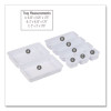 Eight-Piece Plastic Drawer Organizer, White