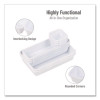 Eight-Piece Plastic Drawer Organizer, White