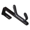 Cubicle Double Coat Hook, Plastic, Gray, Supports 10 Lbs