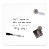 Tin Dry Erase Board, 11.5 x 11.5, Randomly Assorted Color Surface