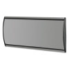 People Pointer Wall/Door Sign, Aluminum Base, 8.75 X 4, Black/Silver