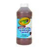 Washable Paint, Brown, 16 Oz Bottle