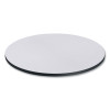 Reversible Laminate Table Top, Round, 35.5" Diameter, White/Gray