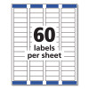Easy Peel White Address Labels W/ Sure Feed Technology, Laser Printers, 0.66 X 1.75, White, 60/Sheet, 25 Sheets/Pack