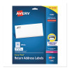 Easy Peel White Address Labels W/ Sure Feed Technology, Laser Printers, 0.66 X 1.75, White, 60/Sheet, 25 Sheets/Pack