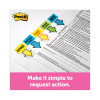 Arrow Message 1" Page Flags, "Notarize," Yellow, 50 Flags/Dispenser, 2 Dispensers/Pack