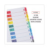 Deluxe Table Of Contents Dividers For Printers, 10-Tab, 1 To 10; Table Of Contents, 11 X 8.5, White, 6 Sets