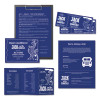 Color Paper, 24 Lb Bond Weight, 8.5 x 11, Blast-Off Blue, 500/Ream