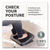 Standard Footrest, Adjustable, 17.63w X 13.13d X 3.75h, Graphite