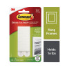 Damage-Free Hanging Picture Hanging Strip Pairs, Holds Up To 4 Lb, Large: 0.75" x 3.65", White, 4/Pack