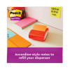 Pop-Up 3 x 3 Note Refill, 3" x 3", Energy Boost Collection Colors, 90 Sheets/Pad, 10 Pads/Pack