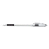 R.s.v.p. Ballpoint Pen, Stick, Medium 1 Mm, Black Ink, Clear/Black Barrel, Dozen