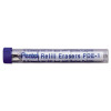 Eraser Refills For Pentel Champ, E-Sharp, Jolt, Icy And Quicker Clicker Pencils, Cylindrical Rod, White, 5/Tube
