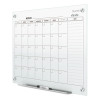 Infinity Magnetic Glass Calendar Board, Monthly Planning/Scheduling, 48" x 36", White Surface