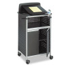 Scoot Multipurpose Mobile Lectern, 28.75 X 22 X 49.75, Black/Silver