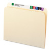 Manila File Folders, Straight Tabs, Letter Size, 0.75" Expansion, Manila, 100/Box