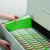 Colored File Folders, 1/3-Cut Tabs: Assorted, Letter Size, 0.75" Expansion, Green, 100/Box