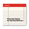 Colored Perforated Ruled Writing Pads, Wide/Legal Rule, (50) Ivory 8.5 x 11 Sheets, Dozen