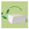 Eco Recycled Paper Napkins, 1-Ply, 12.75 x 11.25, White, 400/Pack, 12 Packs/Carton