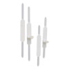 Self-Adhesive Two-Prong Folder Fasteners, 1" Capacity, 2.75" Center To Center, Silver, 100/Box