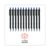 Ballpoint Pen, Retractable, Fine 0.7 Mm, Blue Ink, Blue Barrel, Dozen