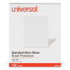 Standard Sheet Protectors, Medium-Duty, Side: 3-Hole Punched, Top Load 8.5 x 11 Insert, Nonglare Clear Front, 100/Box