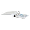Deluxe Easy-To-Open D-Ring View Binder, 3 Rings, 2" Capacity, 11 X 8.5, White