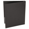 Economy Non-View Round Ring Binder, 3 Rings, 1" Capacity, 11" x 8.5", Black