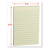 Self-Stick Note Pads, Note Ruled, 4" x 6", Assorted Pastel Colors, 100 Sheets/Pad, 5 Pads/Pack