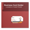 Two-Pocket Portfolios With Textured Covers, Accommodates 11 x 8.5 Sheets, Red, 25/Box